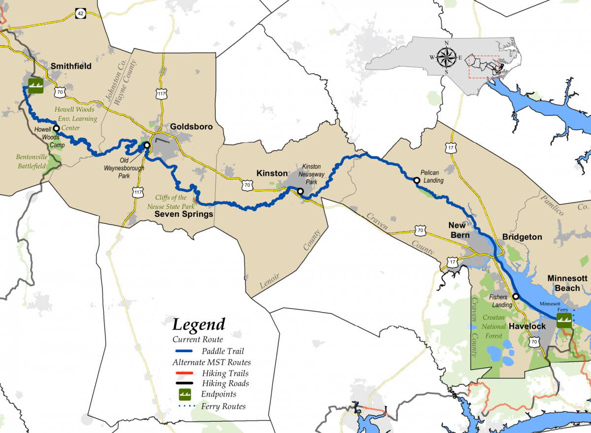 Neuse River Map