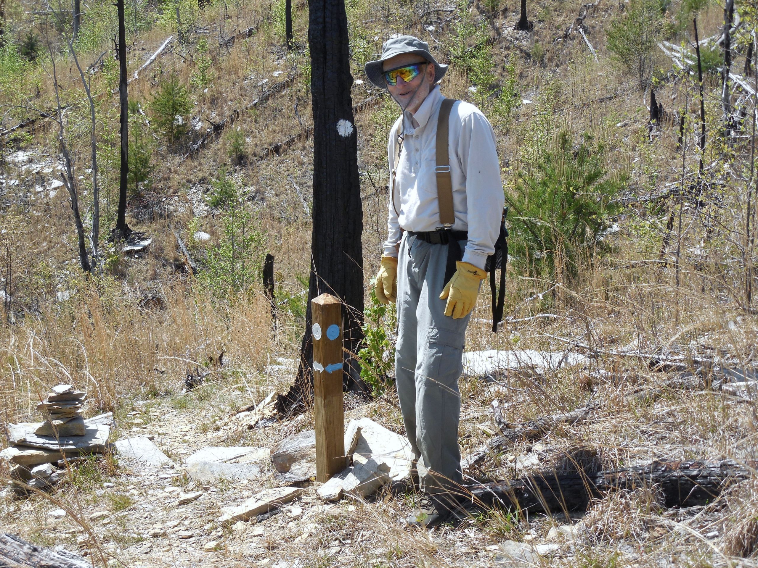 Bob is Hiking down a 12 Mile Trail 